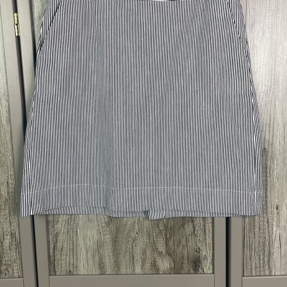 Talbots blue/white stripe cotton skirt women's 6 - Picture 4 of 11